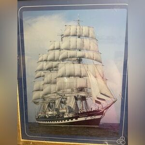 Framed Nautical Ship Print
